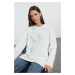 Trendyol Ecru Collar Detailed Knitted Tunic