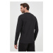 Tričko s dlhým rukávom BOSS Boss Casual pánske, čierna farba, jednofarebné, 50473286