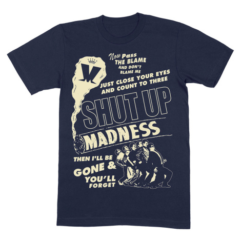 MADNESS tričko Shut Up Modrá