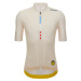 SANTINI Cyklistický dres s krátkym rukávom - TDF MAILLOT JAUNE - M. VENTOUX - ivory