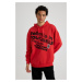 DEFACTO Oversize Fit Hooded Printed Sweatshirt