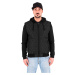 Diamond Quilt blk/blk Nylon Hooded Jacket