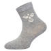 Hummel Športové ponožky 'SUTTON'  sivá melírovaná / biela