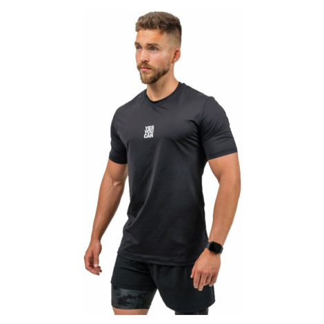 Nebbia Short-Sleeve Sports Resistance Black Fitness tričko