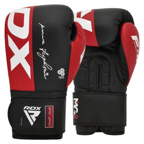 RDX Boxerské rukavice F4 HOOK & LOOP Red  12 OZ