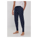 Pyžamové nohavice Polo Ralph Lauren pánske, tmavomodrá farba, vzorované, 714844764001