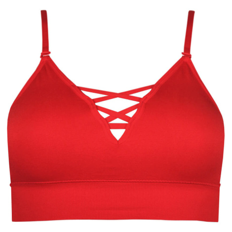 June podprsenka bralette padded červená