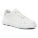 Calvin Klein Sneakersy Raised Cupsole Lace Up Lth Bt HW0HW02005 Biela