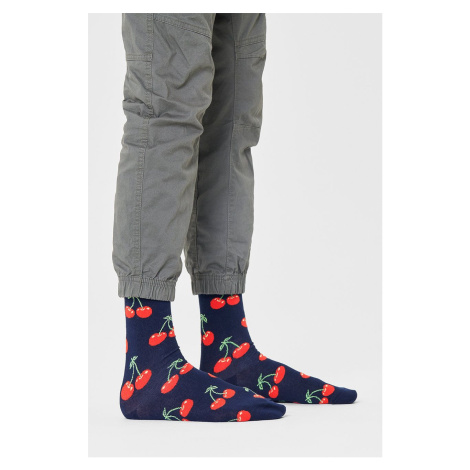 Ponožky Happy Socks pánske, tmavomodrá farba