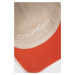 Bavlnená šiltovka Calvin Klein béžová farba, s nášivkou
