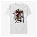Queens Marvel Avengers Endgame - Ironman Panels Unisex T-Shirt White