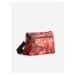 Červená dámská květovaná kabelka Desigual Sunset Patch Dortmund Maxi