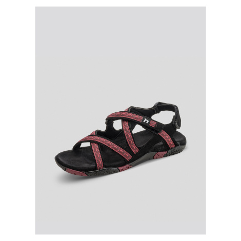 Čierno-ružové dámske sandále Hannah Fria W