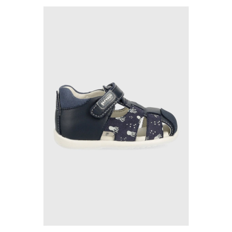 Detské kožené sandále Garvalin tmavomodrá farba Garvalín