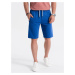 Ombre Men's short shorts with pockets - blue