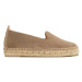 Manebi Espadrilky Suede Flat Espadrilles K 1.9 N0 Hnedá