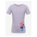 Svetlo fialové dievčenské tričko s potlačou NAX ZALDO