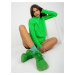 Fluo green minidress knitted braids RUE PARIS