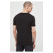 Bavlnené tričko Everlast čierna farba, s potlačou