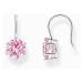 Thomas Sabo H2287-051-9 Silver dangle earrings with pink cubic zirconia