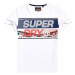 Superdry DOWNHILL PHOTOGRAPHIC TEE Pánske tričko, biela, veľkosť