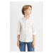 DEFACTO Boy Patterned Long Sleeve Shirt