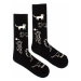 Čierno-biele ponožky Čaukymňauky