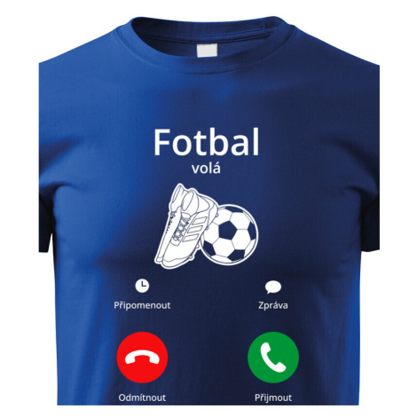 Detské futbalové tričko s potlačou futbal volá - skvelé tričko na narodeniny
