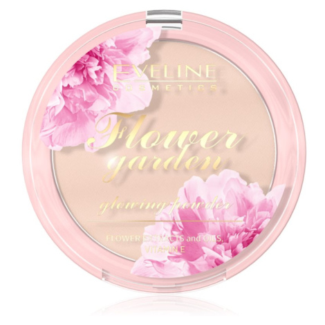 Eveline Cosmetics Flower Garden rozjasňujúci púder