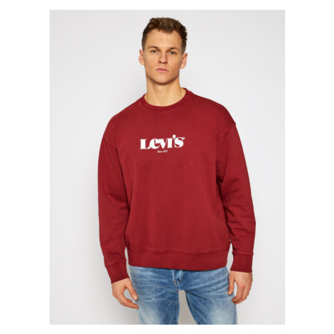 Levi's® Mikina Graphic 38712-0023 Bordová Relaxed Fit Levi´s