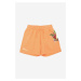Detské krátke nohavice Kenzo Kids oranžová farba, nastaviteľný pás