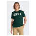 TRIČKO GANT MD. GANT SS T-SHIRT TARTAN GREEN