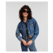 Bunda Karl Lagerfeld Jeans Klj Monogram Boxy Denim Jacket Mid Blue