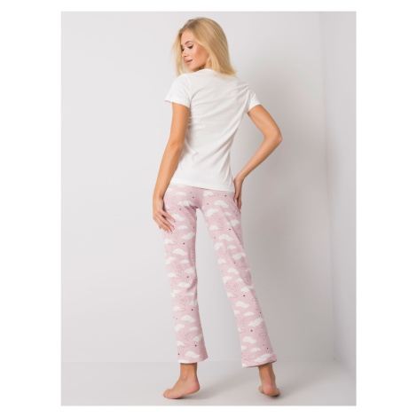 Pyžamo BR PI 3256 biele a ružové