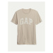 Gap Tričko 663921-01 Béžová Regular Fit