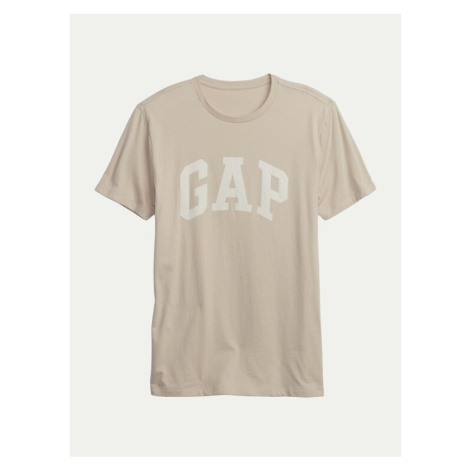 Gap Tričko 663921-01 Béžová Regular Fit