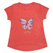 Girl's T-shirt with coral butterfly