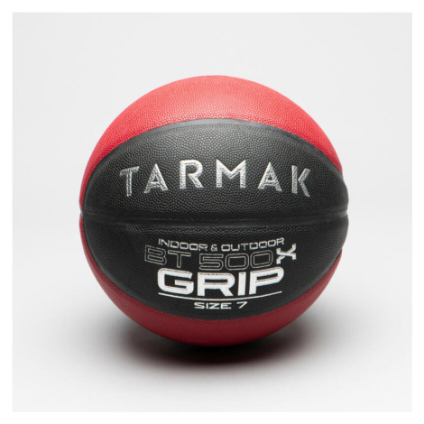 Basketbalová lopta BT500 GRIP veľkosť 7 čierna-červená TARMAK