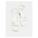 Pull&Bear Remienkové sandále  biela