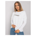 RUE PARIS White Cotton Long Sleeve T-Shirt for Women