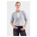 Bigdart 15880 Zippered Knitwear Cardigan - Gray