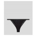 Spodná Bielizeň Karl Lagerfeld Kl Monogram Flock Brazilian Čierna