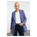 Trendyol Indigo Lined Double Breasted Blazer Jacket