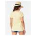Svetložlté dámske tričko s potlačou Rip Curl