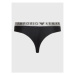 Emporio Armani Underwear Súprava 2 kusov brazílskych nohavičiek 163337 3R235 00020 Čierna