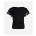 Tričko Karl Lagerfeld Karl Signature Slv Hem T-Shirt Black