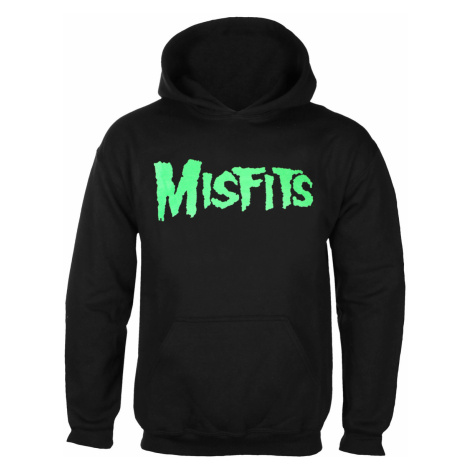 mikina s kapucňou PLASTIC HEAD Misfits GLOW JUREK SKULL Čierna