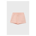 Detské bavlnené šortky Guess ružová farba, jednofarebné, nastaviteľný pás