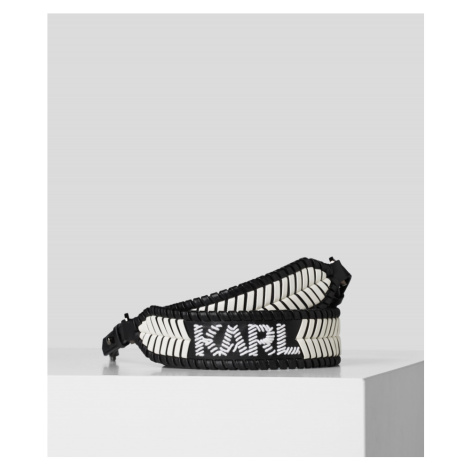 Popruh Na Kabelku Karl Lagerfeld K/Signature Whipstitch Strap Čierna