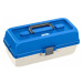 Plastica panaro rybársky kufrík 118/2-poschodový bielo-modrý